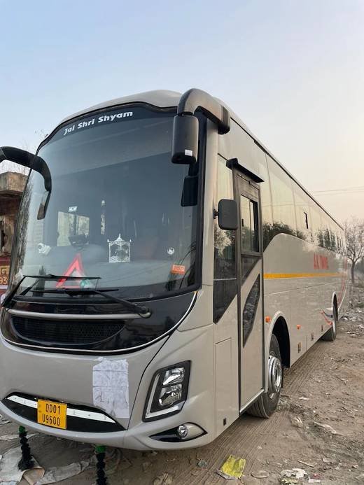 Luxury coach out on the highway