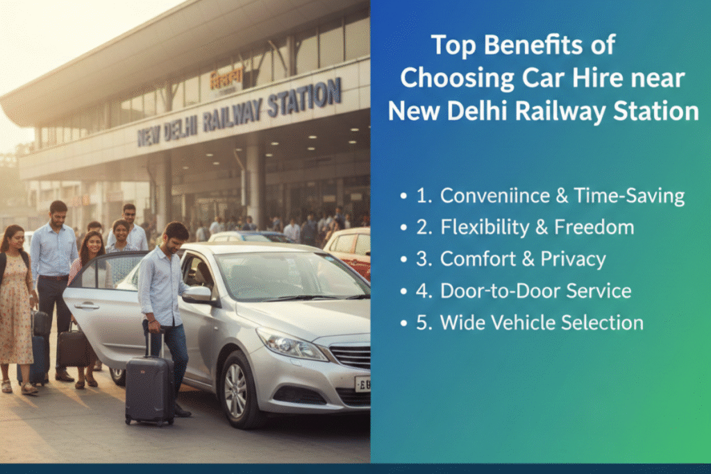 Car Hire near New Delhi Railway Station for Convenient and Fast Travel
